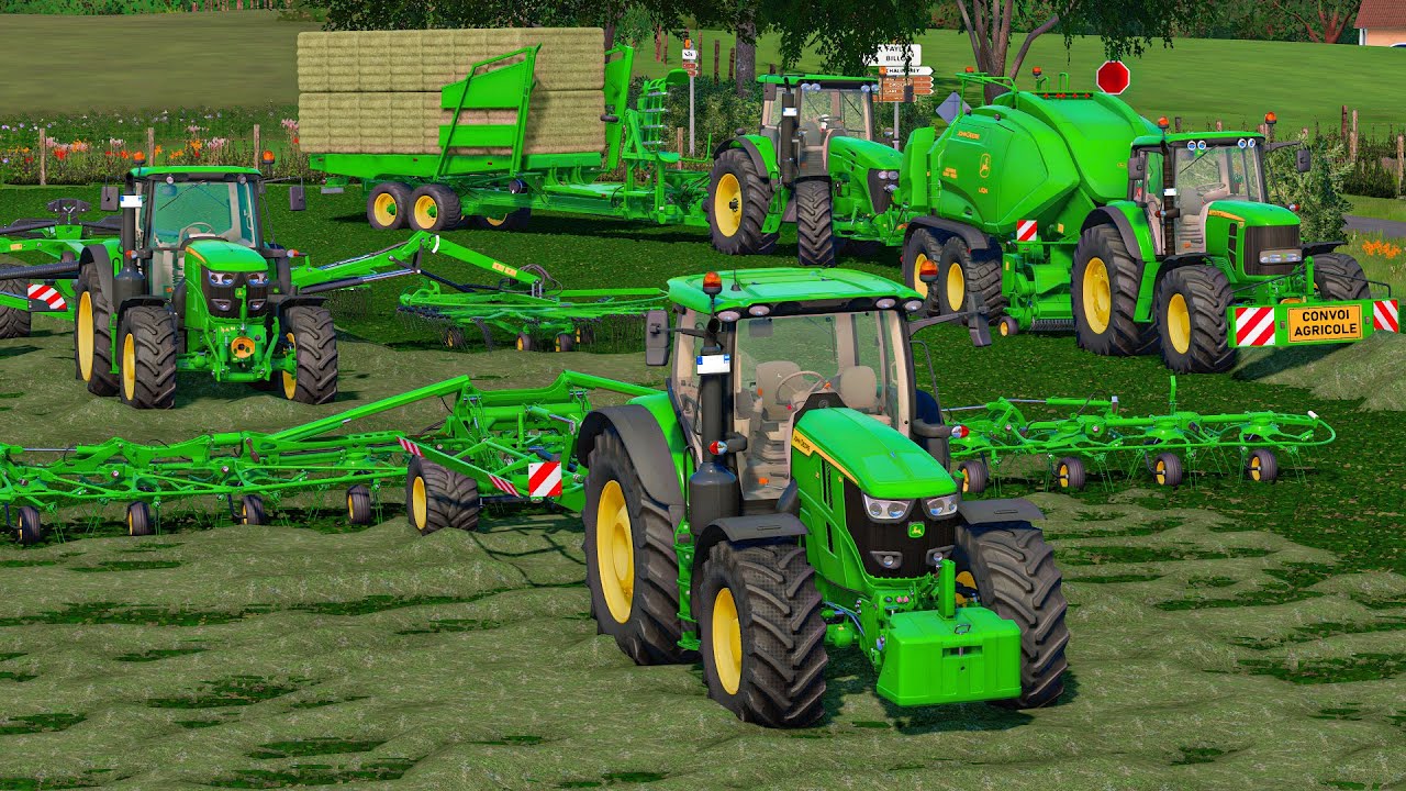 FS 22 Max Realism: A Day of Hay with John Deere 🚜