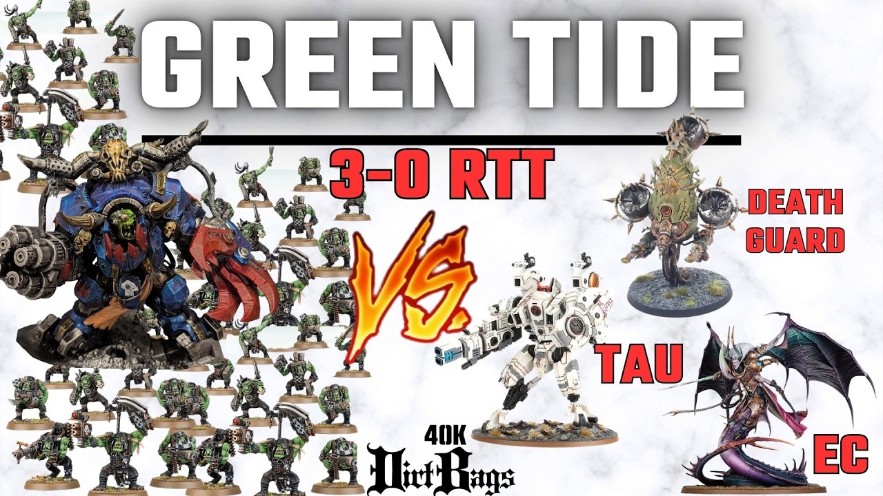 Green Tide Dominates RTT 3-0 vs Death Guard, Tau & Emperors' Children
