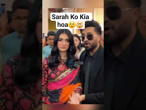 OMG 😱Sarah looked sad at Sher last episode cinema screening #sherdrama #arydigital #sarafalak