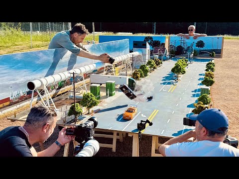 Fast and Furious final race (Supra VS Charger) behind the scene with miniatures