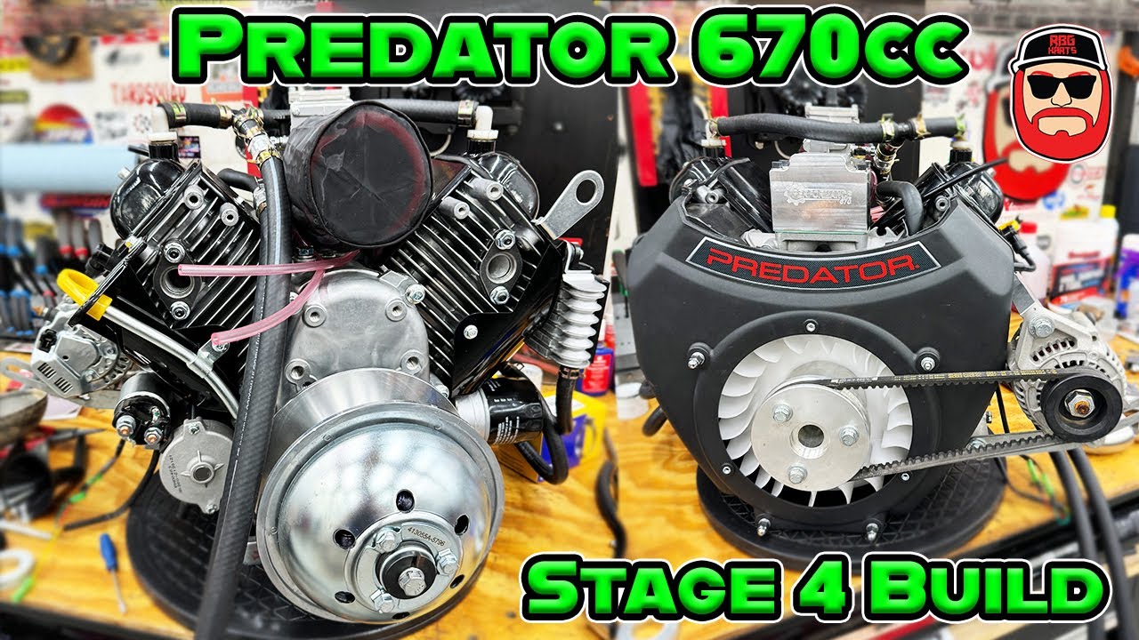 40HP Stage 4 670cc Predator V Twin Engine Build