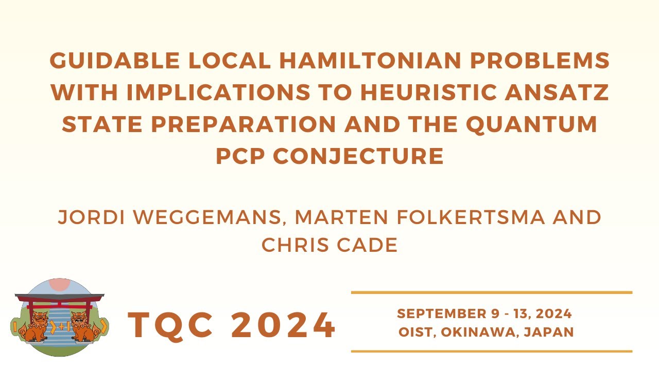 Exploring Guidable Local Hamiltonian Problems and Their Impact on Quantum State Preparation & the Quantum PCP Conjecture | TQC 2024