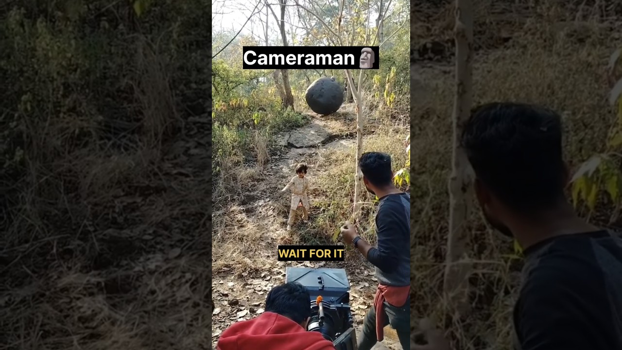 Brave Cameraman Filming Process 🎬