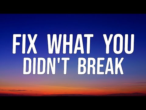 Nate Smith - Fix What You Didn't Break (Lyrics Video)