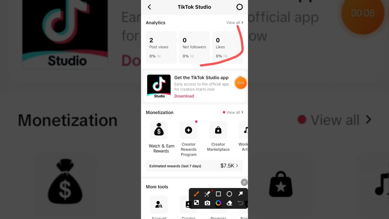 $7.5K Watch & Earn Money on TikTok || TikTok Sai Paise Kaise Kamaye #shorts #tiktok