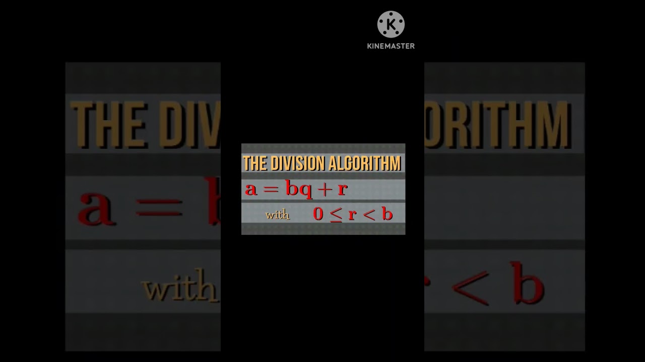 Division Algorithm Explained with Example π