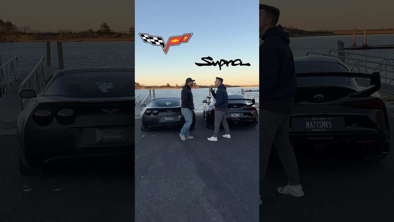C6 Corvette vs. Toyota Supra REV BATTLE 🔥 #toyotasupra #supra #corvette #chevy
