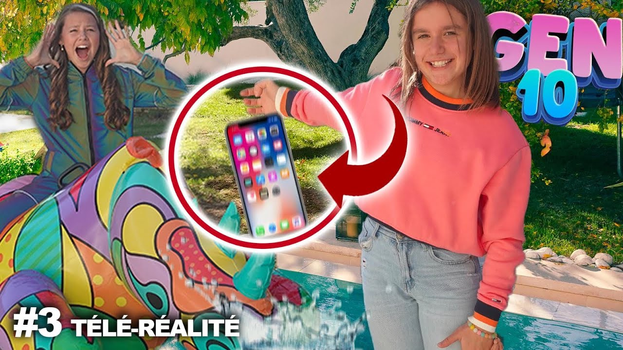 Elle tombe dans la piscine avec Emmie - GEN'10 Ép.3