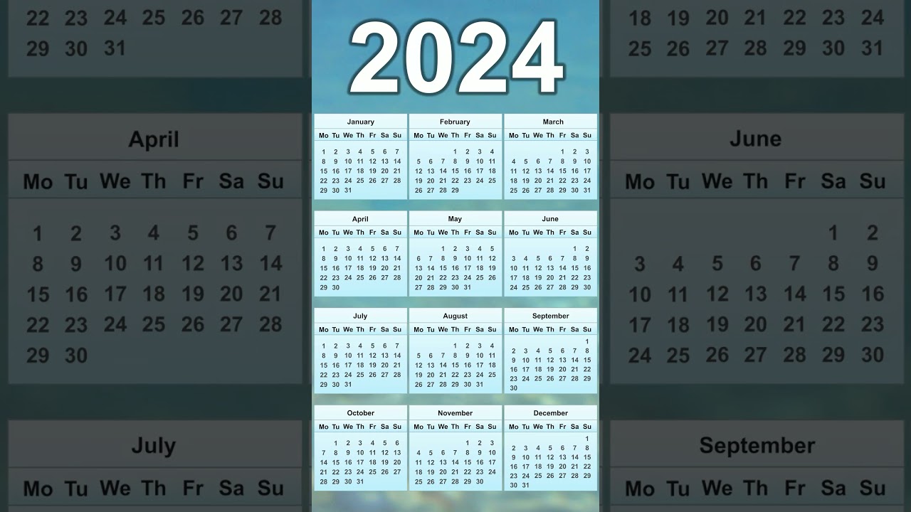 2024 Calendar & Monthly Planner π