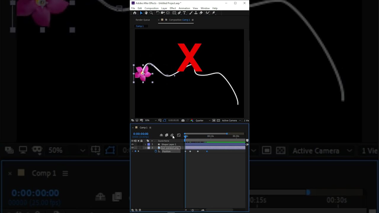 Convert Shape Path to Motion Path in After Effects ๐ฅ | Quick Tutorial
