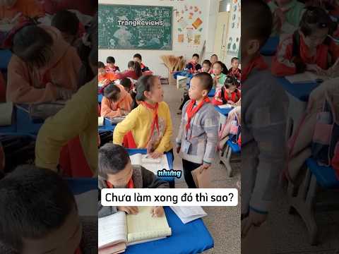 Khi cô bé được giao nhiệm vụ thu bài tập về nhà #shorts