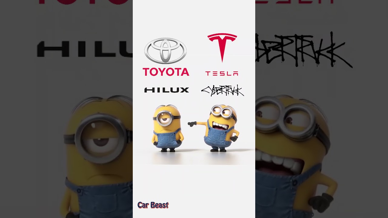 Cybertruck vs. Hilux: Minions' Epic Showdown 🚚
