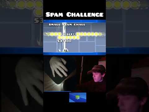 Geometry Dash Spam Challenge (100 click version) #shorts