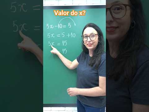 Qual é o valor do x? #matemática #boratreinar