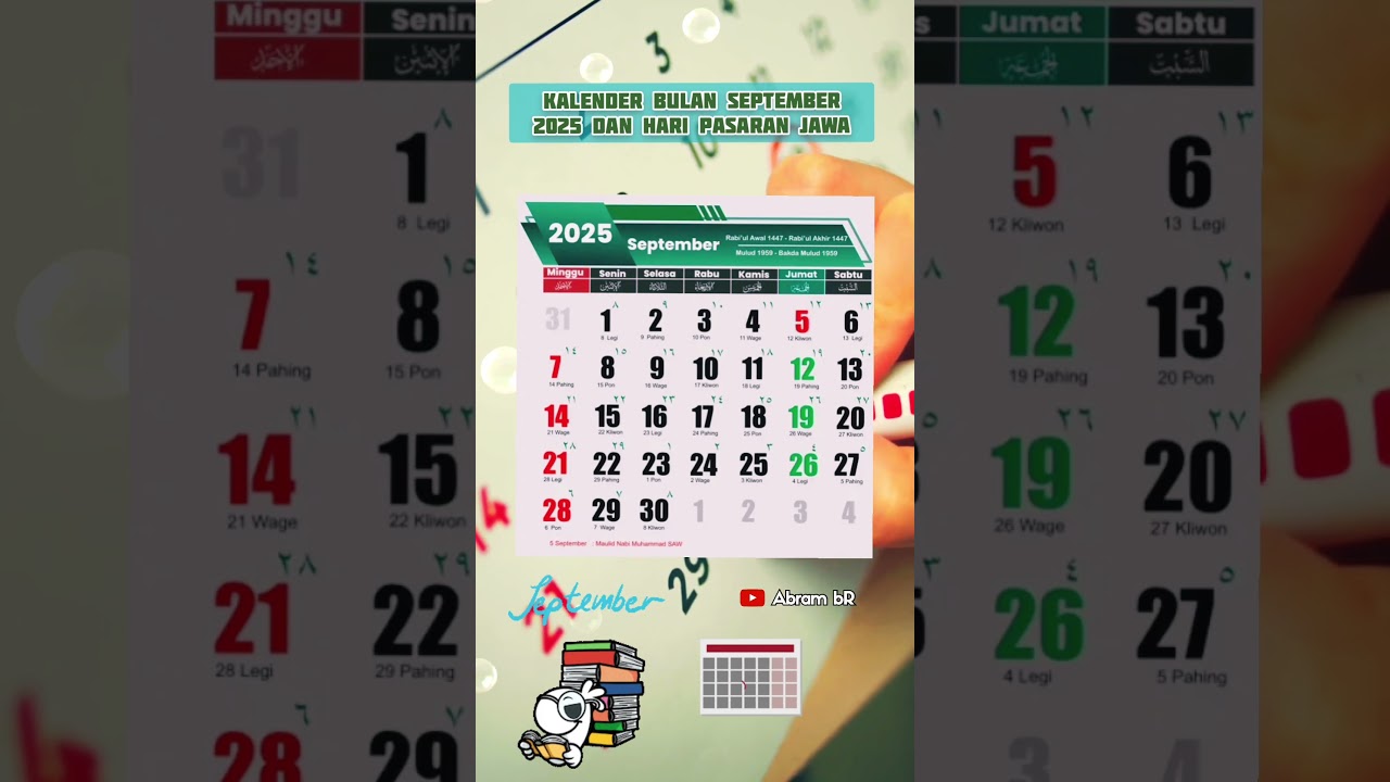 Kalender September 2025 & Hari Pasaran Jawa π