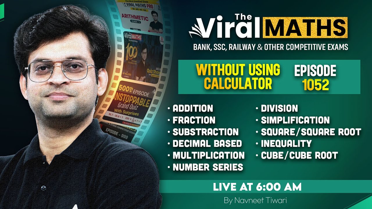 Viral Maths for Bank Exams | Simplification & Series