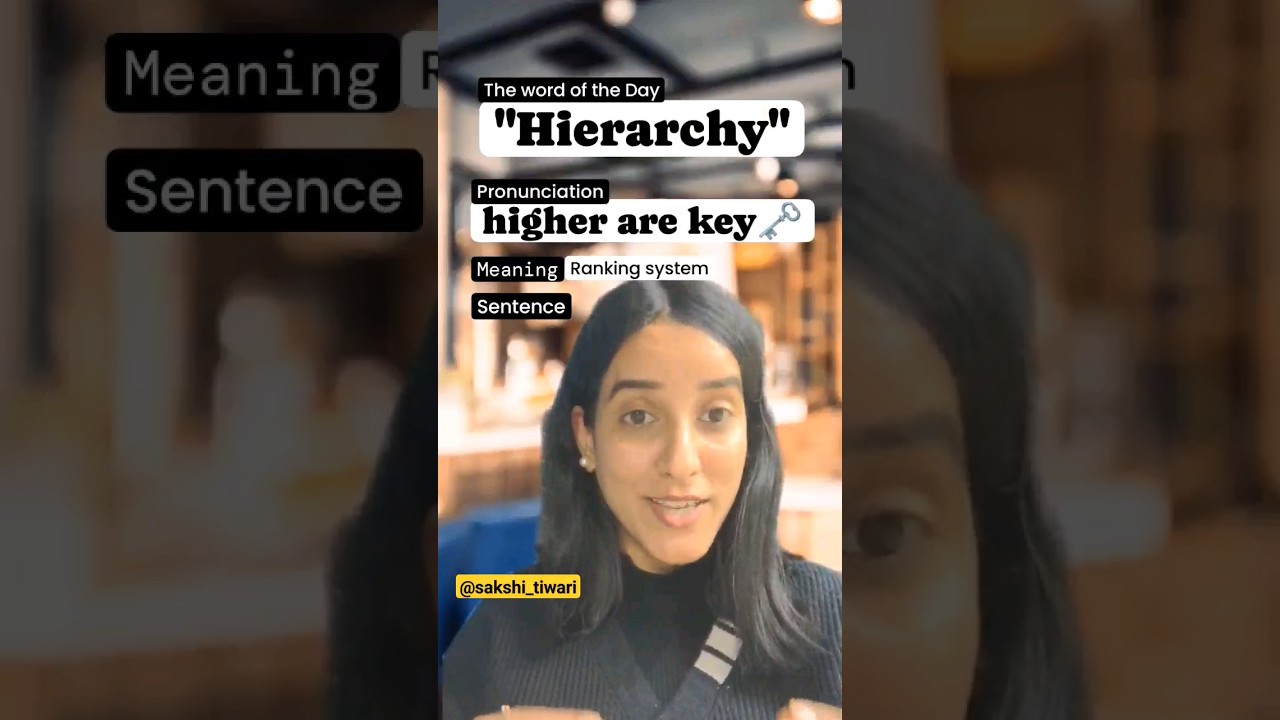 How to Pronounce 'Hierarchy' Correctly π