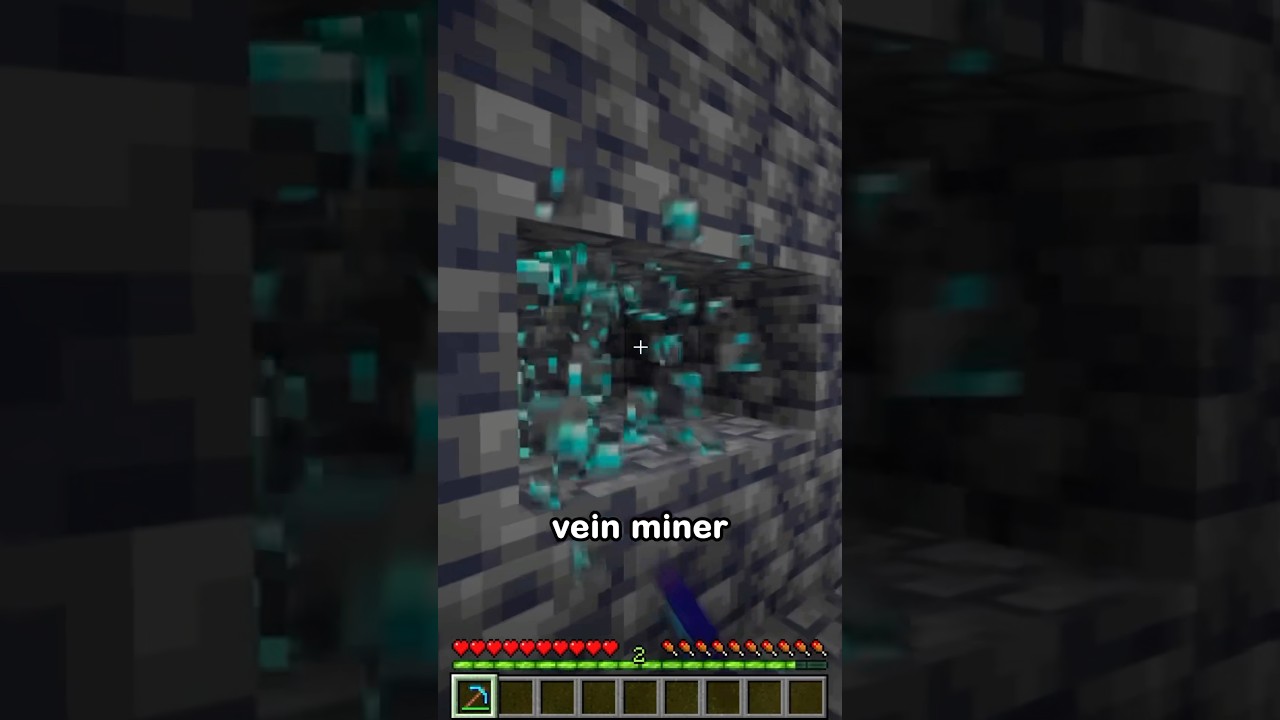 Probando el mod de Vein Miner 💎
