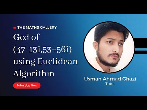 Finding Generator and GCD of (47-13i,53+56i) using Euclidean Algorithm with Details in simple way