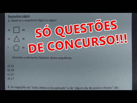 RACIOCÍNIO LÓGICO #95 - SÓ QUESTÕES DE CONCURSO!!!