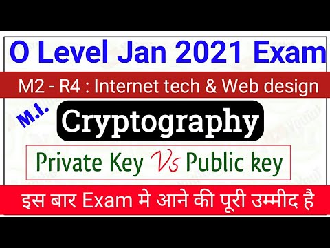 O Level m4 r5 Class |What is Cryptography | Private key Vs public key cryptography