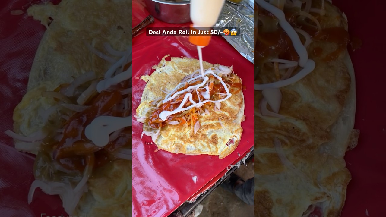 Delicious Egg Roll for Just ₹50! 😋 #StreetFood