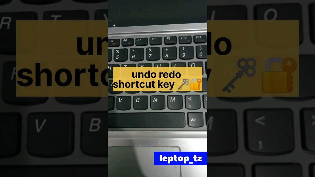 Undo & Redo Shortcut Keys for Windows 🖥️