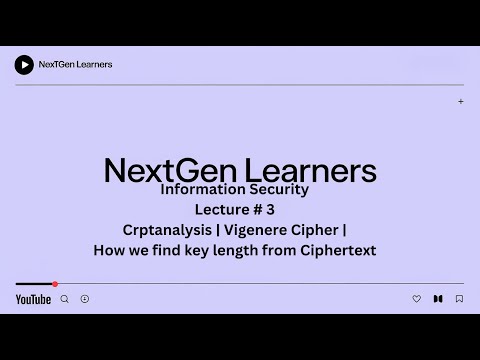 Information Security | Vigenere Cipher | cryptanalysis | How we find Key length From Ciphertext
