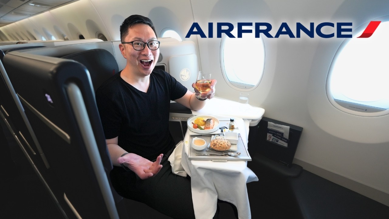 9-Hour Flight in Air France A350 Business Class ✈️