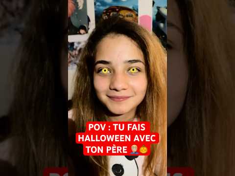POV : TU FAIS HALLOWEEN AVEC TON PÈRE 🤦🏼‍♂️🎃 #sœur #humour #drole #sketch #halloween  #papa