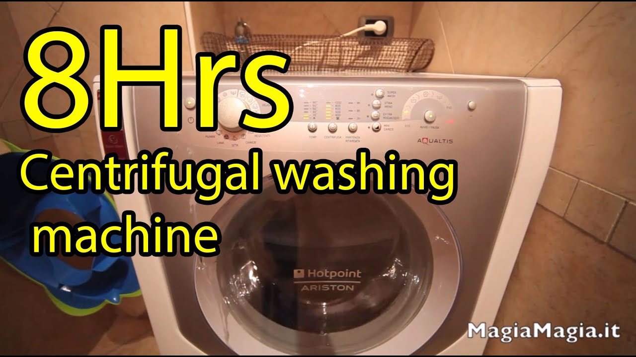 8 hrs Sound of the washing machine spin White Noise