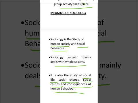 Meaning Of Sociology #sociology #education #study #viralvideo #viral #upsc #video #teaching
