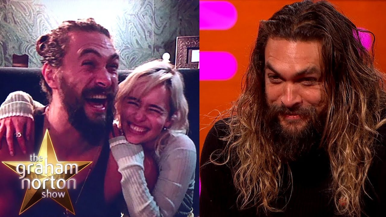 Jason Momoa's Hilarious Reaction When He Sees Emilia Clarke on The Graham Norton Show 😂