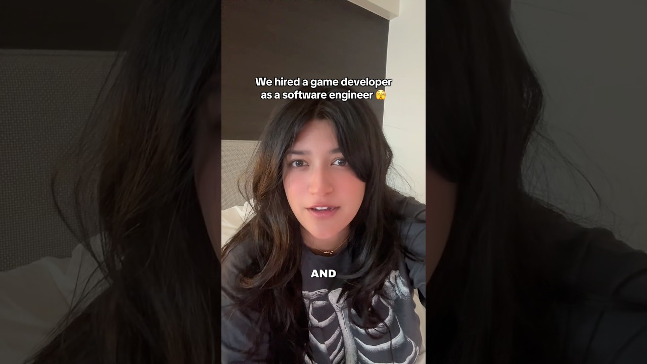 We hired a game developer as a software engineer 🫣