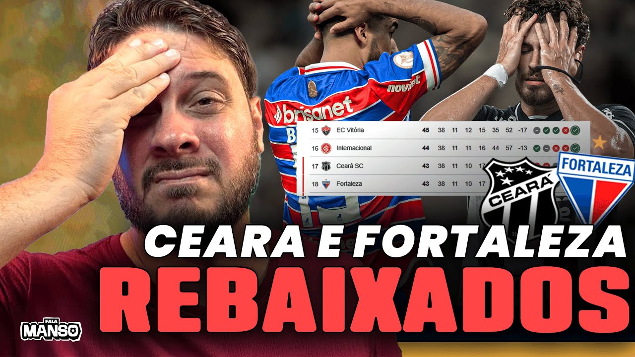 Rebaixamento de Ceará e Fortaleza para a Série B ⚽