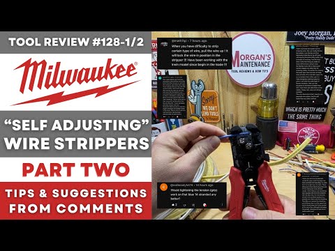Milwaukee "Self Adjusting" Wire Strippers 2 - Tips & Suggestions from Comments #milwaukee #tools