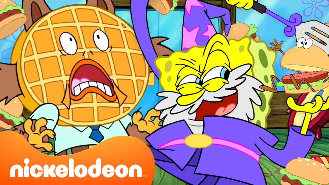 Bob l'éponge | 3 HEURES de folie culinaire avec SpongeBob 🍔 | Nickelodeon France