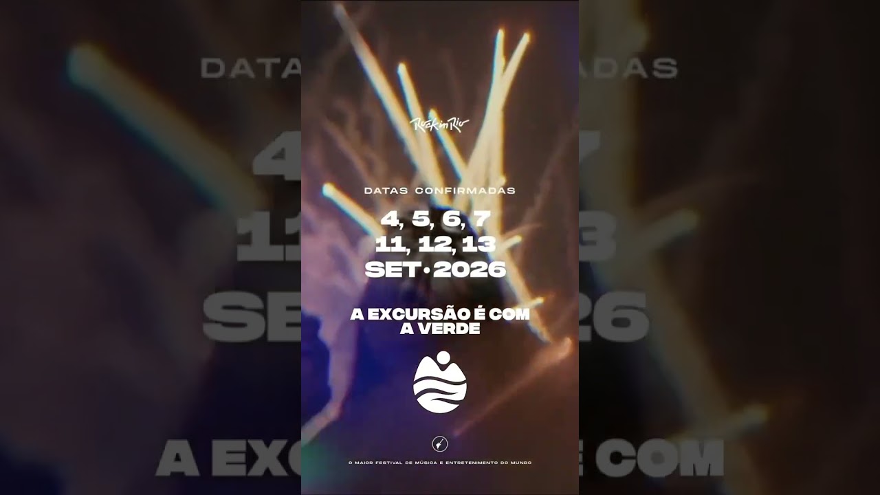 Datas do Rock in Rio 2026 com Verde Viagens 🎸