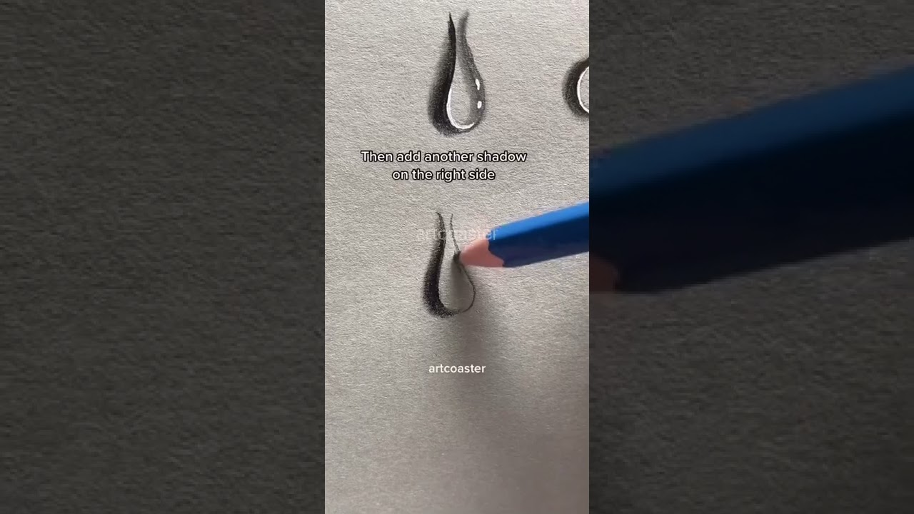 Easy Water Droplet Drawing Tutorial π§