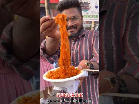 Spiciest Korean Noodles on Streets of Mumbai🔥 INDIAN STREET FOOD😍 #shorts #streetfood #foodie