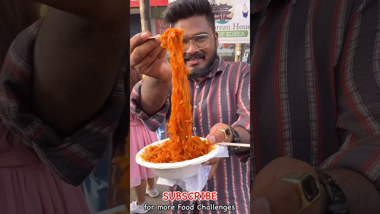 Spiciest Korean Noodles in Mumbai🔥 | Street Food Mumbai