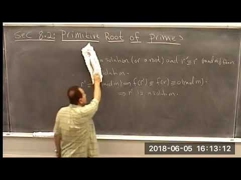 Sec 8 2 (D. Burton's, 7th Ed. - Primitive roots for primes)