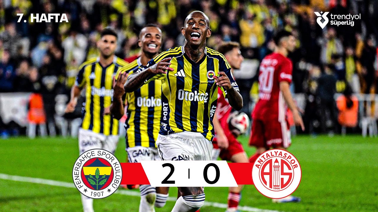 Fenerbahçe vs Antalyaspor 2-0 | Süper Lig 2025/26 Highlights ⚽