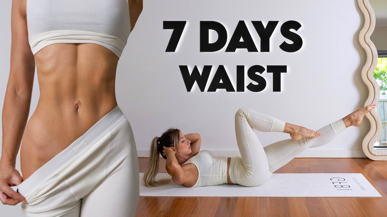 8-Minute Tiny Waist & Abs Pilates Workout - 7-Day At-Home Challenge
