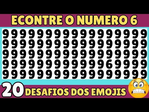 ✅ENCONTRE O NUMERO A LETRA E O EMOJI DIFERENTE | Somente 5,80% Acerta Todos🙊\Desafio dos Emojis #4
