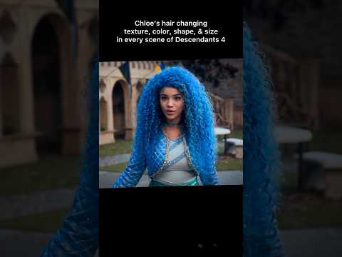 Chloe’s wig changing in Descendants🤣