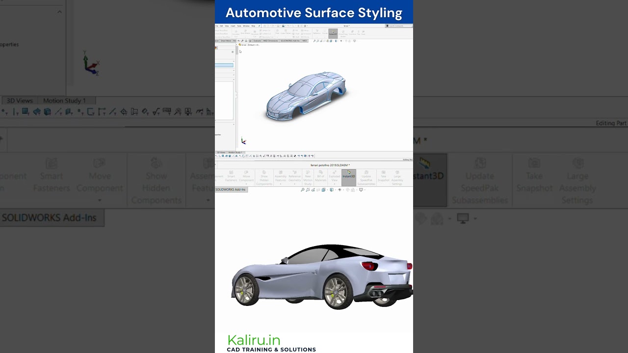 Car Design Mastery with SolidWorks ๐๏ธ