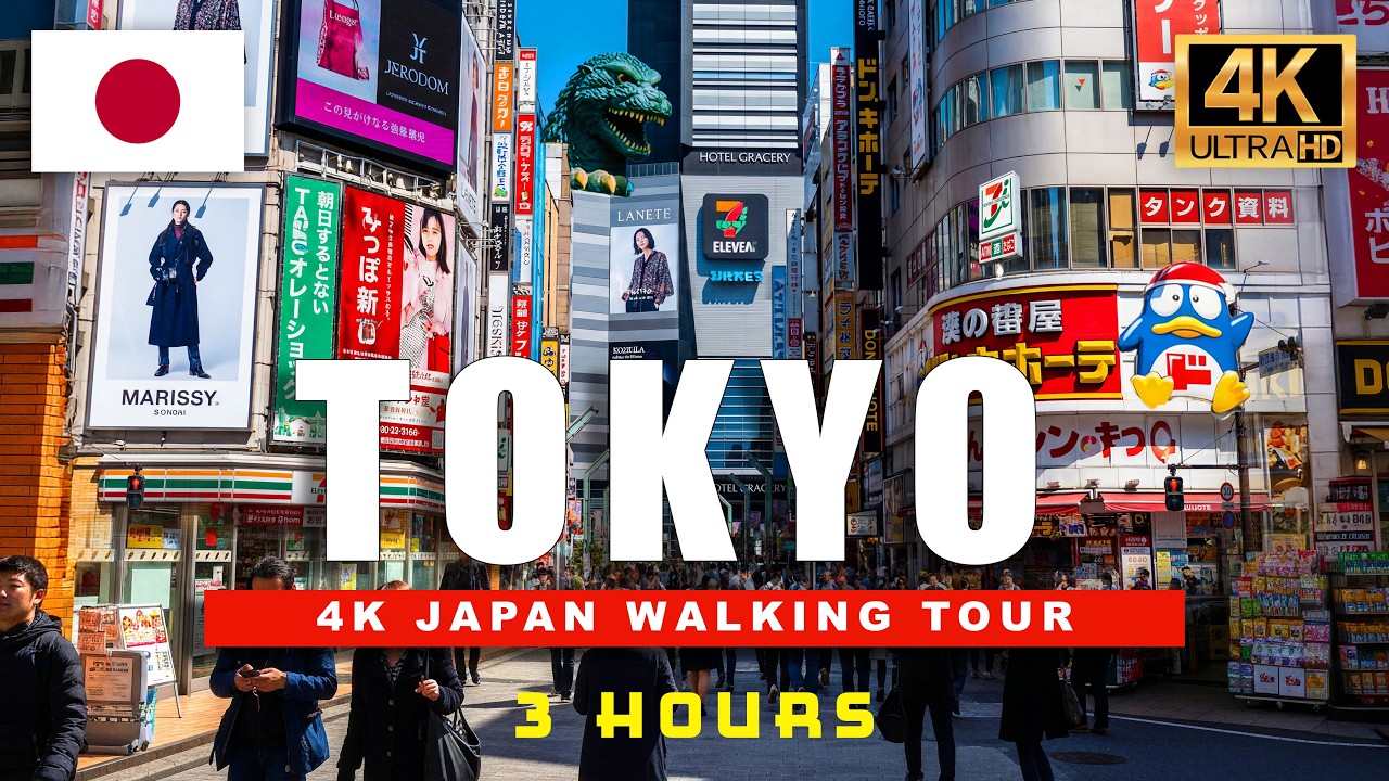 Tokyo, Japan 4K HDR Walking Tour 🇯🇵 Day & Night Street Views in 60fps