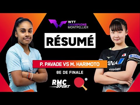 Résumé : Pavade-Harimoto, une belle pour aller en Quarts (WTT Champions Montpellier)