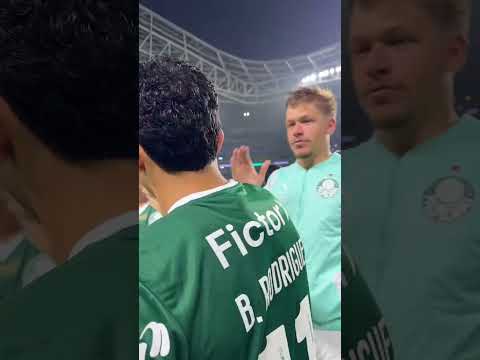 Bruno Rodrigues comemora vitória do Palmeiras contra o Juventude
